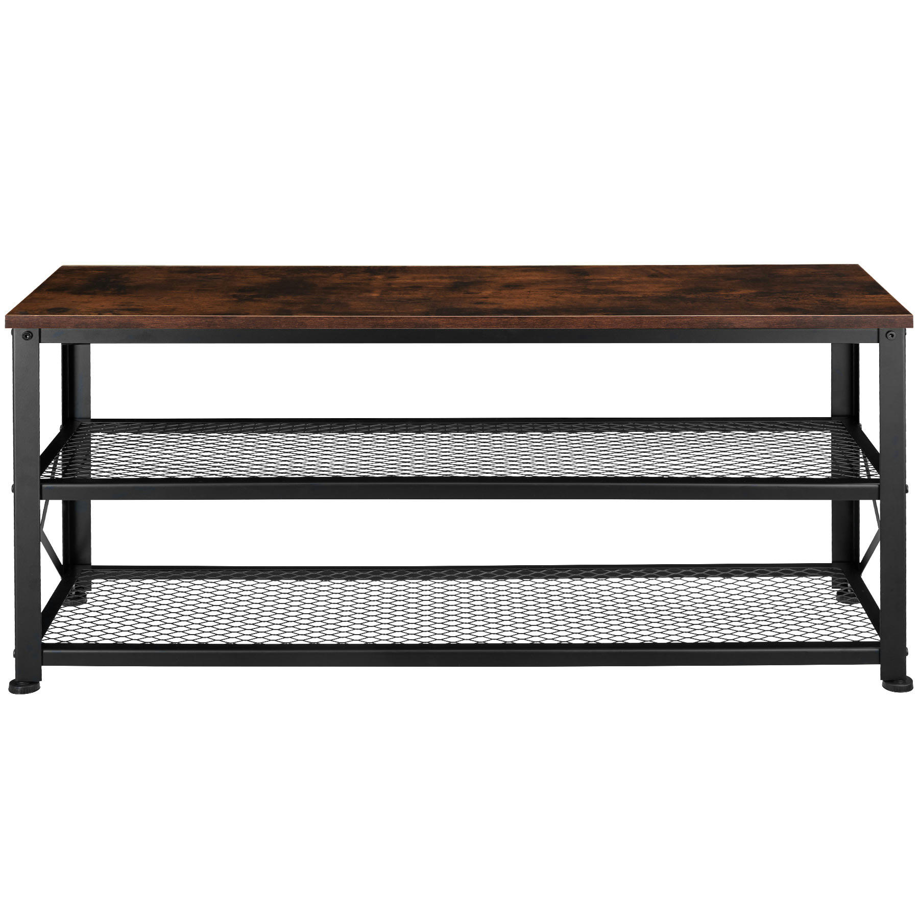 - Étagère à chaussures Style industriel Bois foncé industriel, rustique