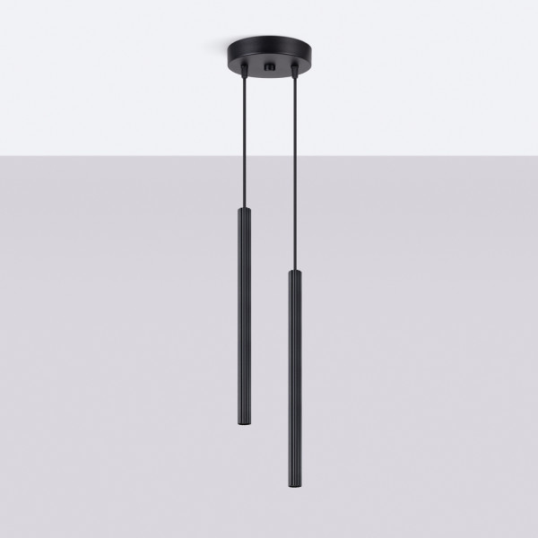 Lampa wisząca ARCHE 2P czarna