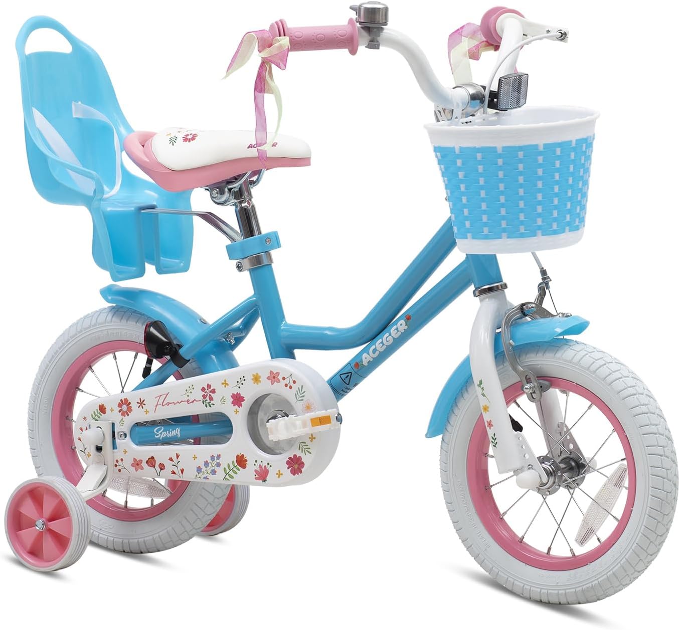 ACEGER Kids Bike for Ages 2-12 Years Old Boys Girls and Toddler, 12 14 16 18 Inch Children Bicycle with Training Wheels, 20 Inch Bike with Kickstand, Multiple Colors.