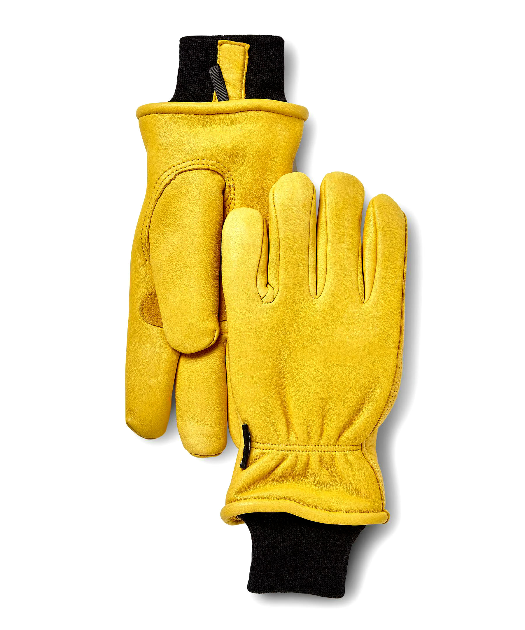 Aggressor Men's Goatskin Driver Insulated Gloves with Storm Cuffs - Gold