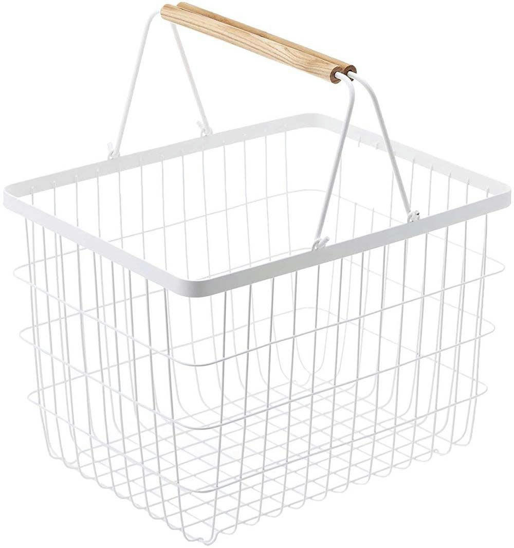 - Panier à linge en métal blanc laundry