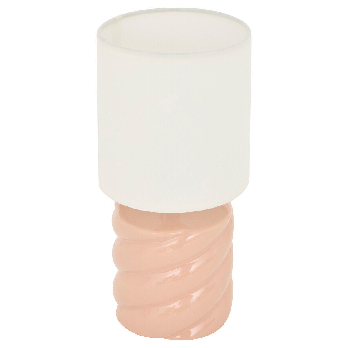 Candeeiro de mesa rosa em cerâmica 17cm