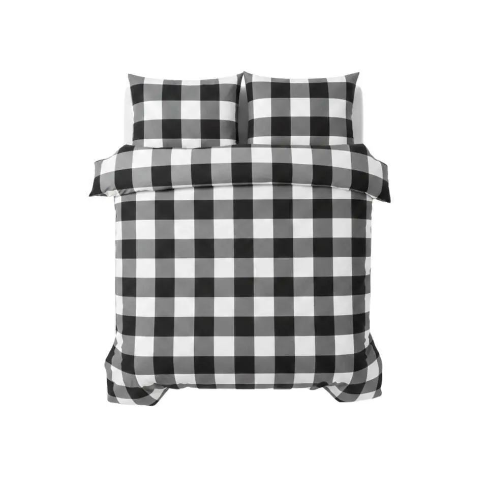 Ten Cate Lits-Jumeaux Dekbedovertrek 240x200 - 100% Katoen - Milo Antraciet