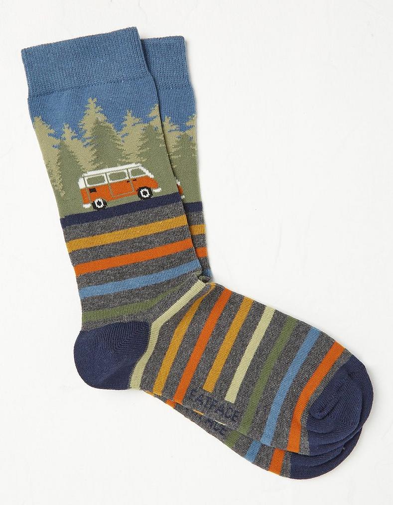 Camper Scene Socks