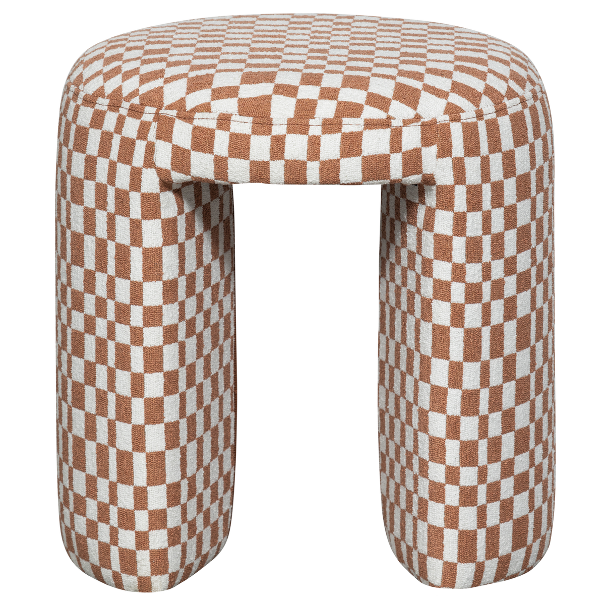 WOOOD krukje Charlie - Polyester - Ruitjes - Oranje