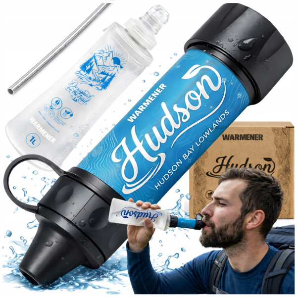 Filtr Turystyczny do Wody Uzdatniania Mini Dwustopniowa Filtracja ZESTAW