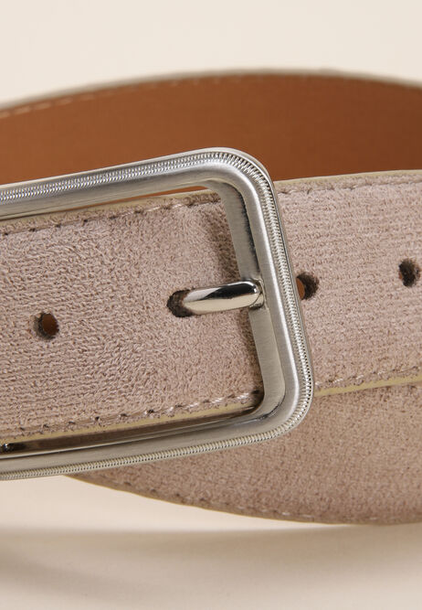 Mens Mink Suedette Belt