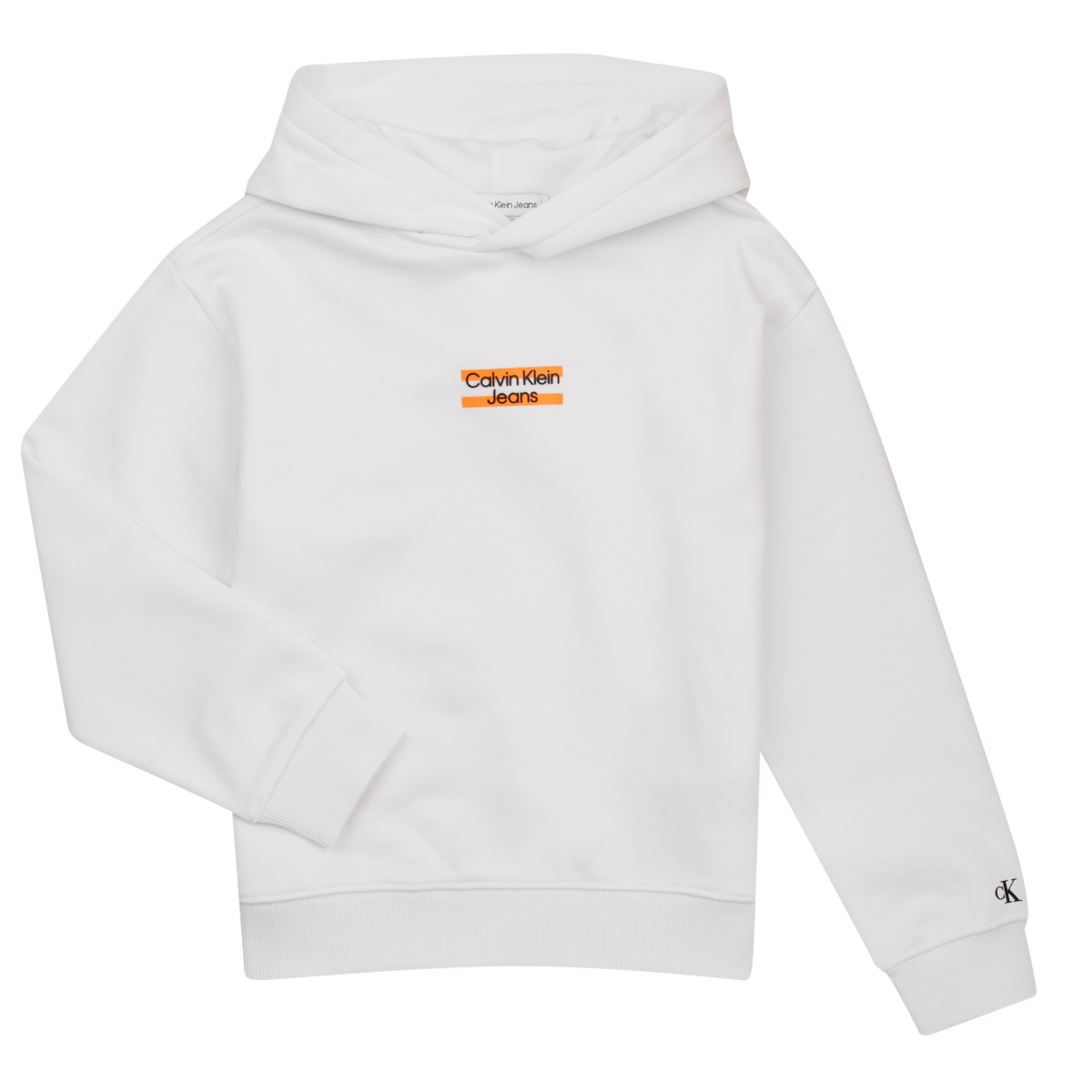 Calvin Klein Jeans - MINI BLOCK LOGO HOODIE - White