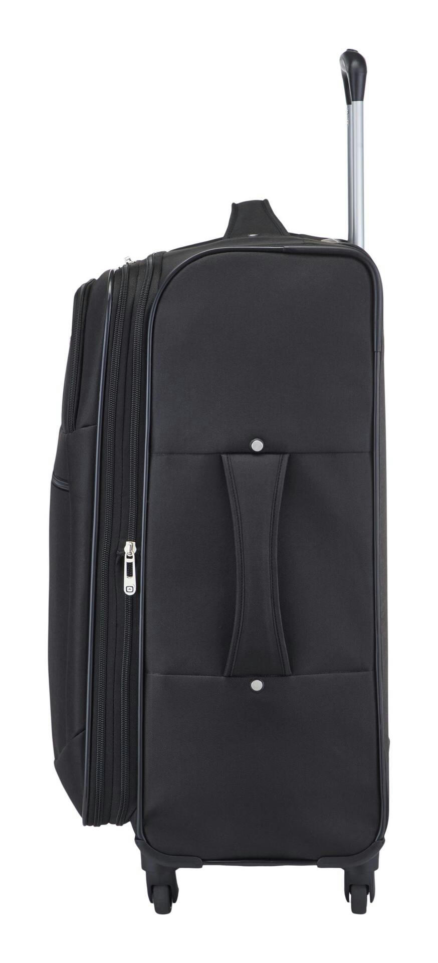 Outbound Softside Spinner Wheel Medium Travel Luggage Suitcase, Black, 24-in