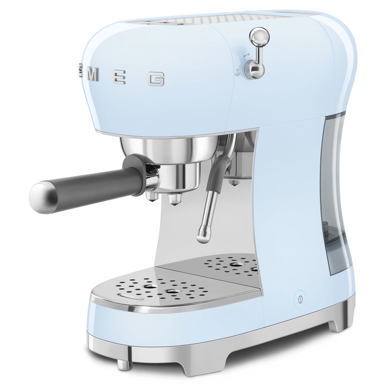 Smeg Coffee Grinder in Pastel Blue & Espresso Coffee Machine