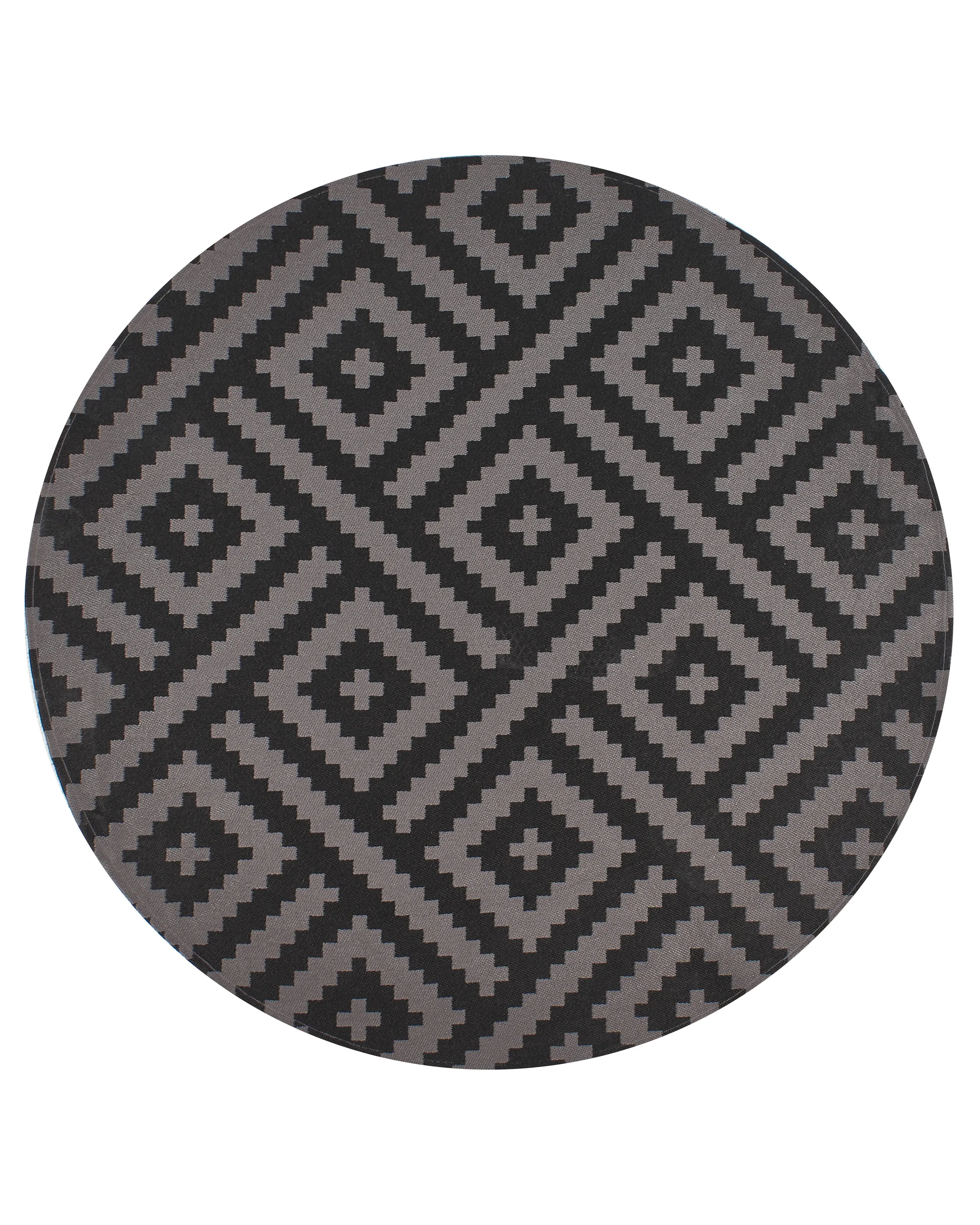Outdoor Rug AJMER Black ? 120 cm