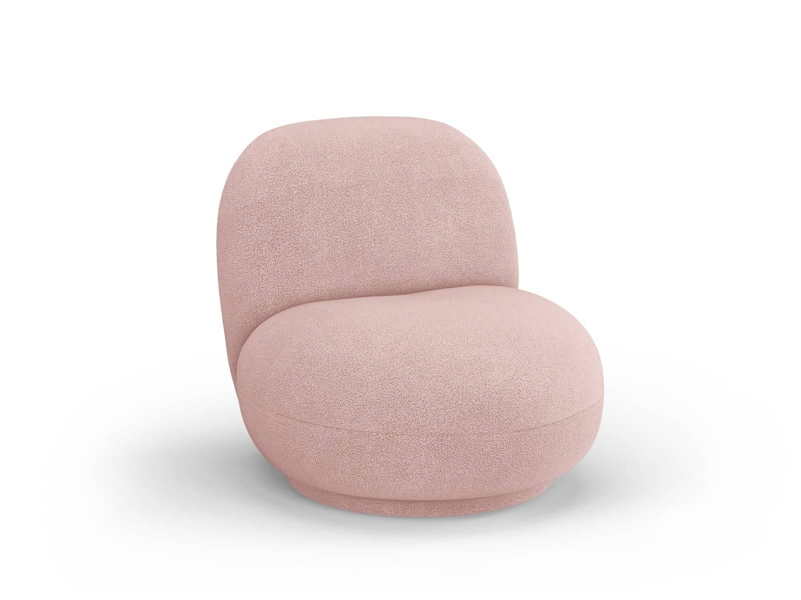 Draaibare fauteuil Chuck bouclé
