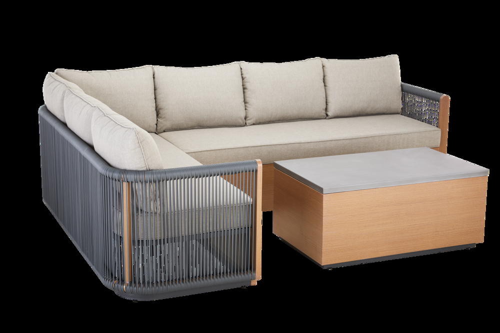 CANVAS Cameron Aluminum Outdoor/Patio Sectional Set