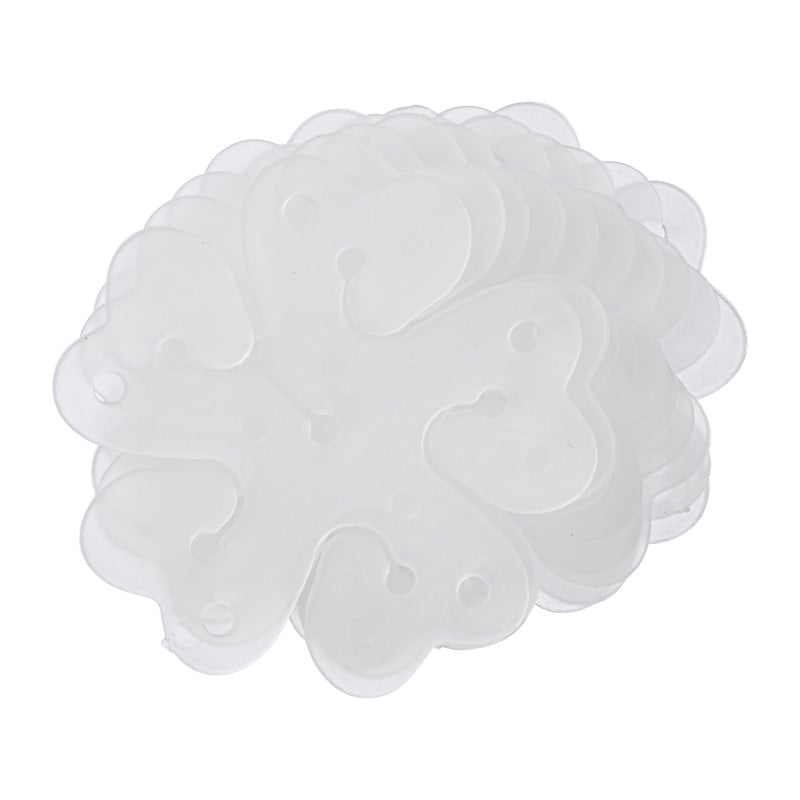 Ballon clip bloemvorm - set van 10 - &Oslash;8x1 cm