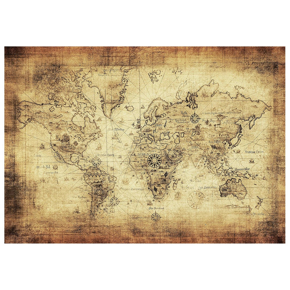 - Tableau, Impression Sur Toile - Ancienne Carte No. 70 cm. 40x60
