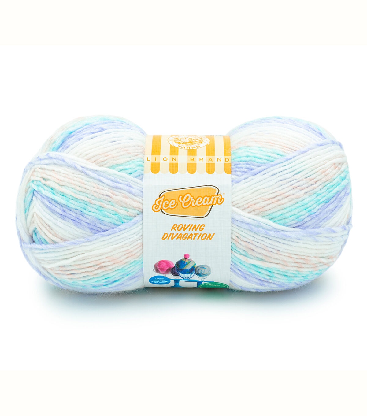 Lion Brand Ice Cream Roving 437yds Worsted Acrylic Yarn