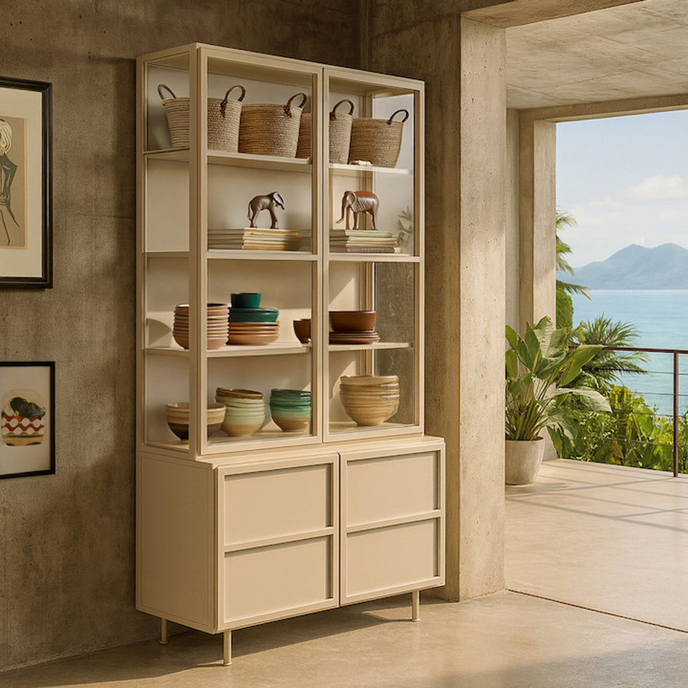 New Routz Langley Vitrinekast - Zand