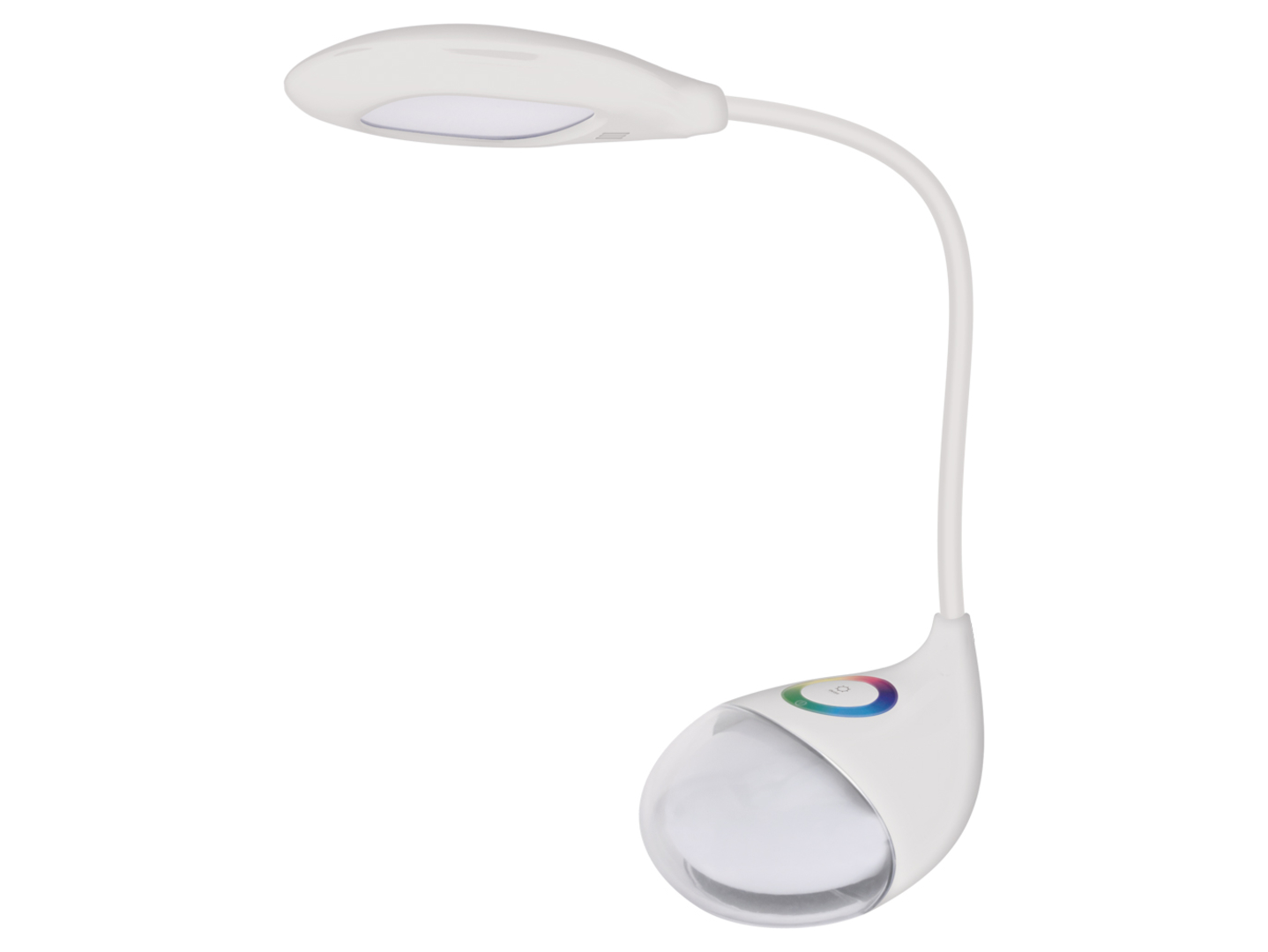Lampka biurkowa Boa LED z tworzywa sztucznego biała