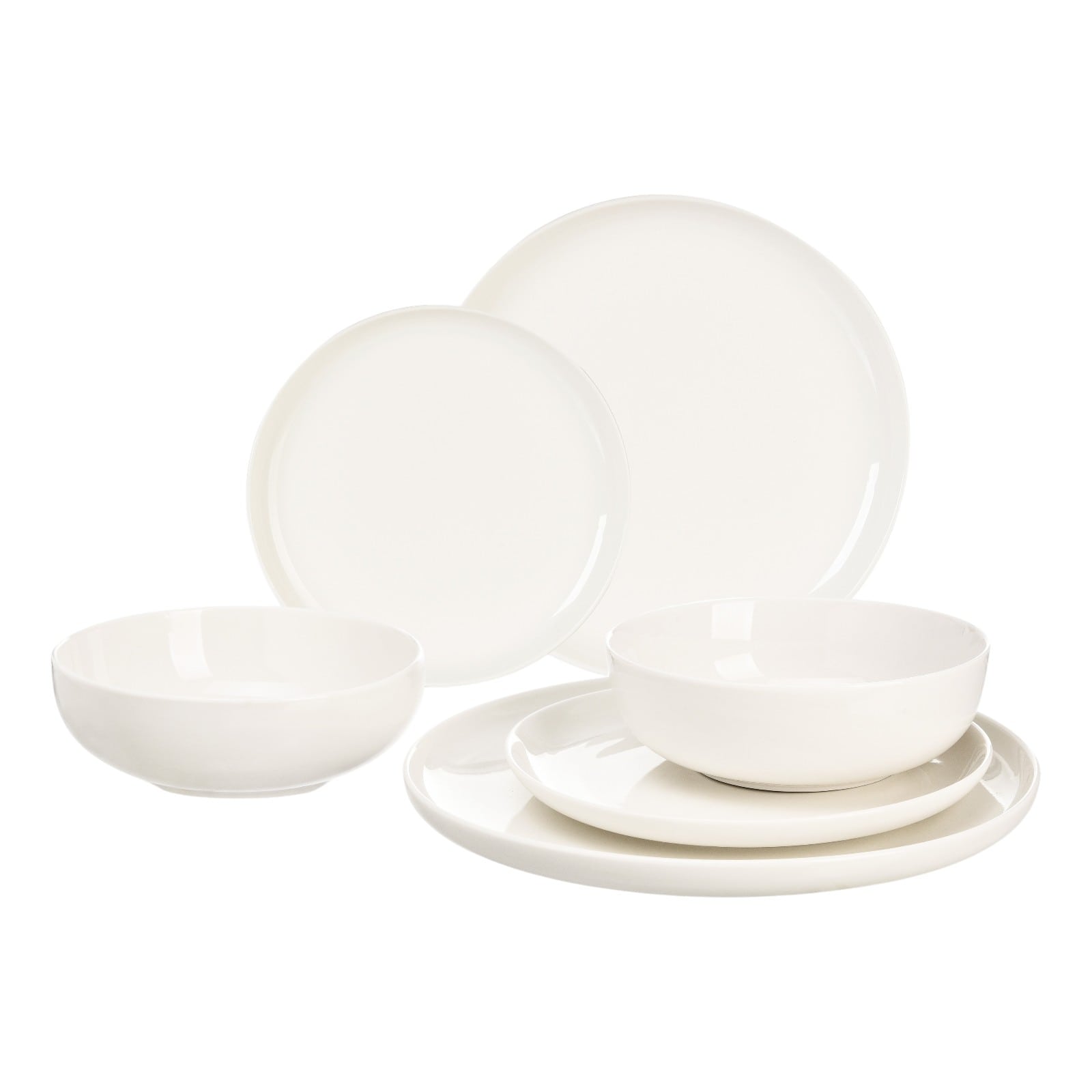 Geschirr-Set Luna für 2 Personen Creme, 6 -tlg.