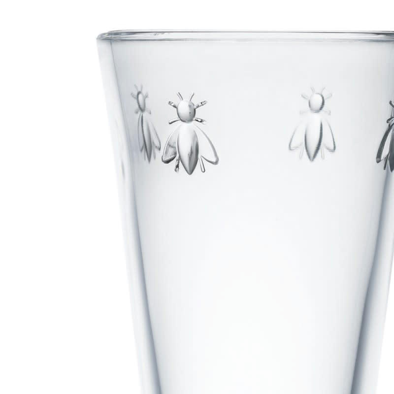 SET DE 6 MAXI LONG DRINKS, ABEILLE - Long Drink  en verre transparent - lot de 6