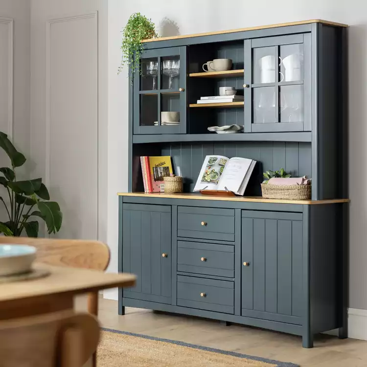 Habitat Bournemouth 4 Door 3 Drawer Sideboard - Dark Blue