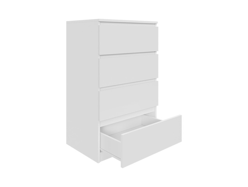 Komoda biała 60cm - 4 szuflady, nowoczesny design PL