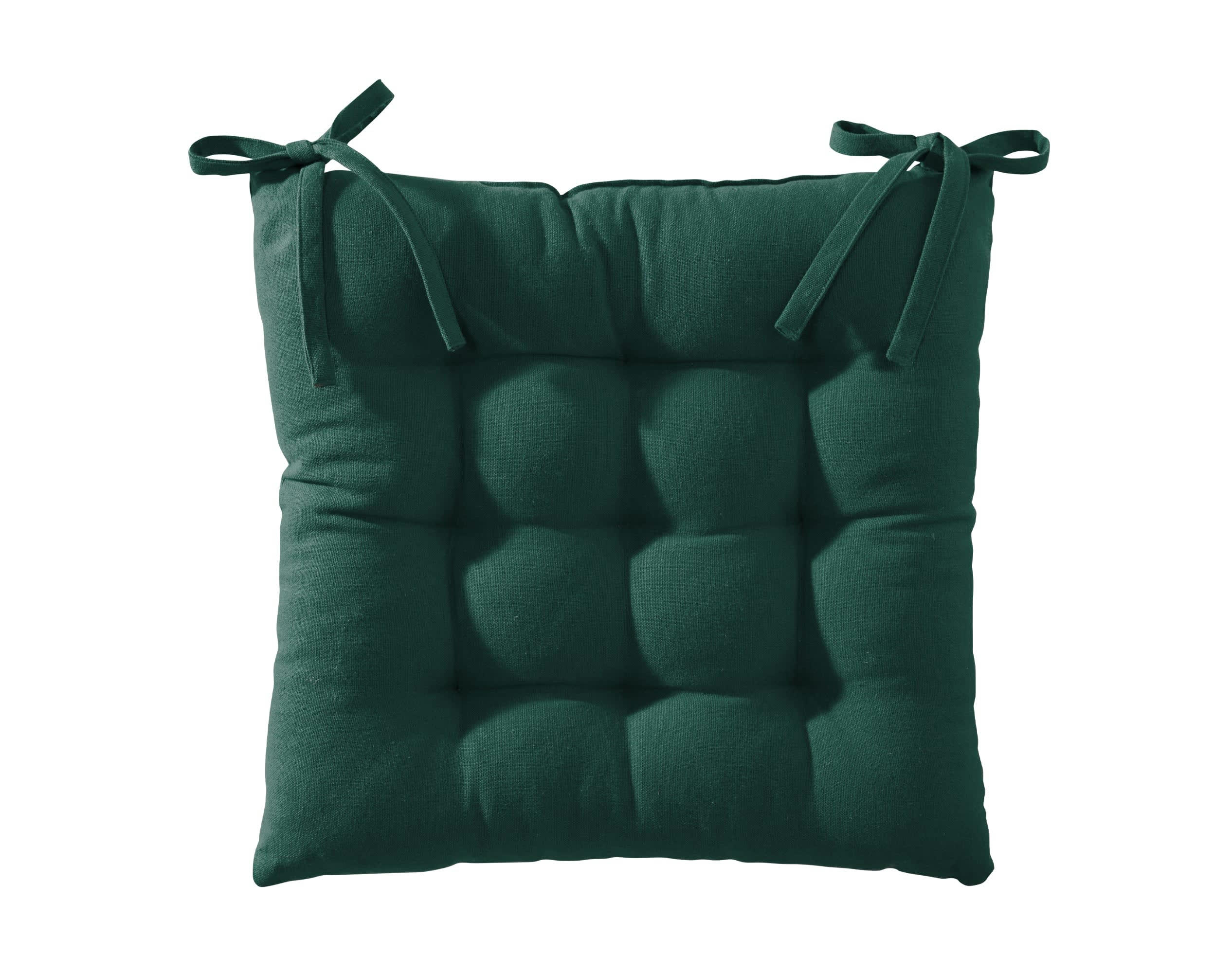SCANDI - Galette 40x40 vert sapin en coton
