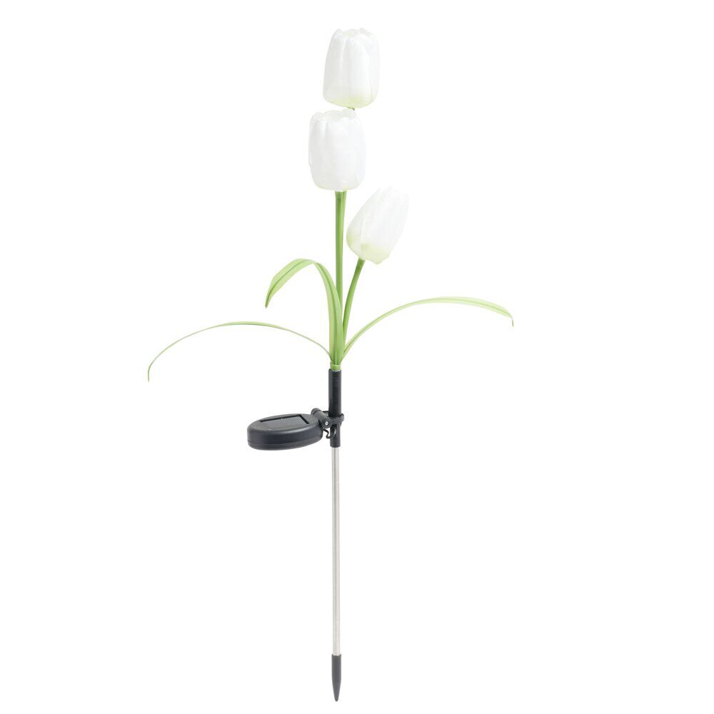 Borne solaire à planter forme tulipe H70cm
