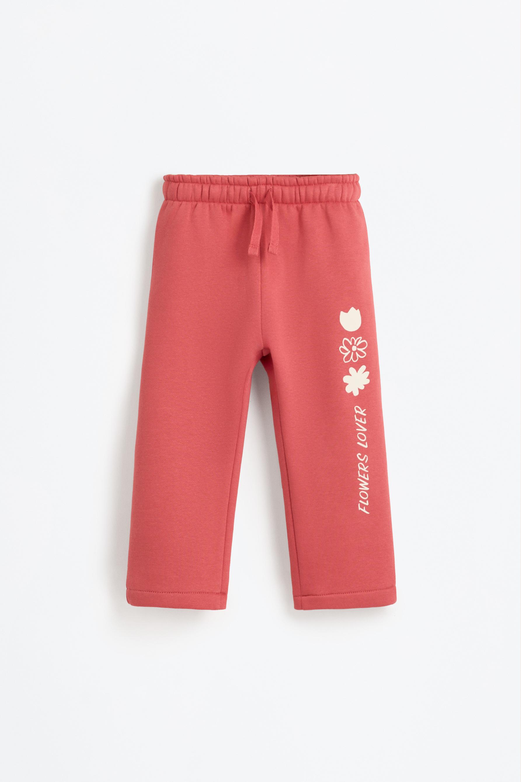 Pantalón estampado de felpa