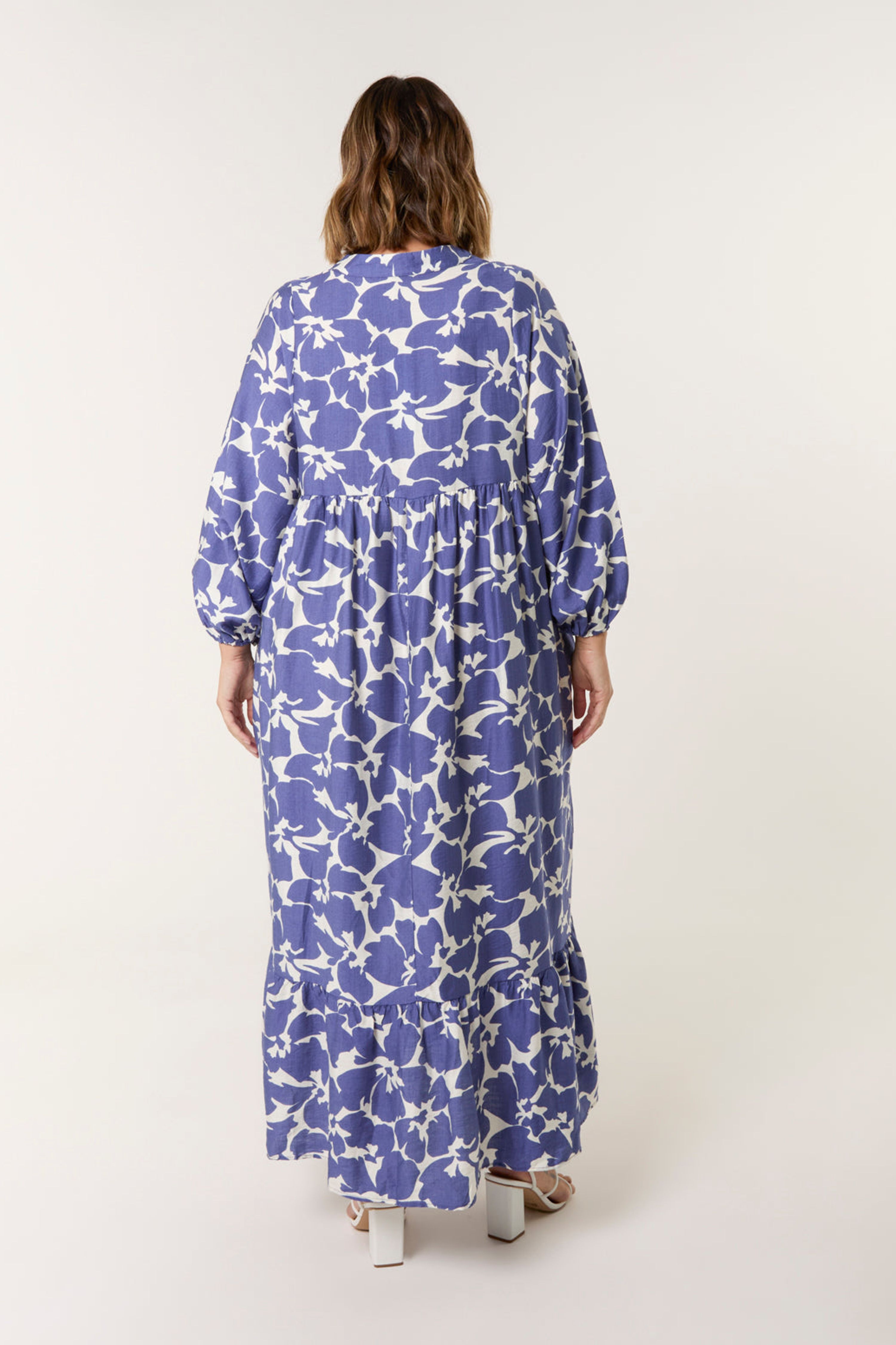 Blue Vanilla Blue Curve Floral Print Dress