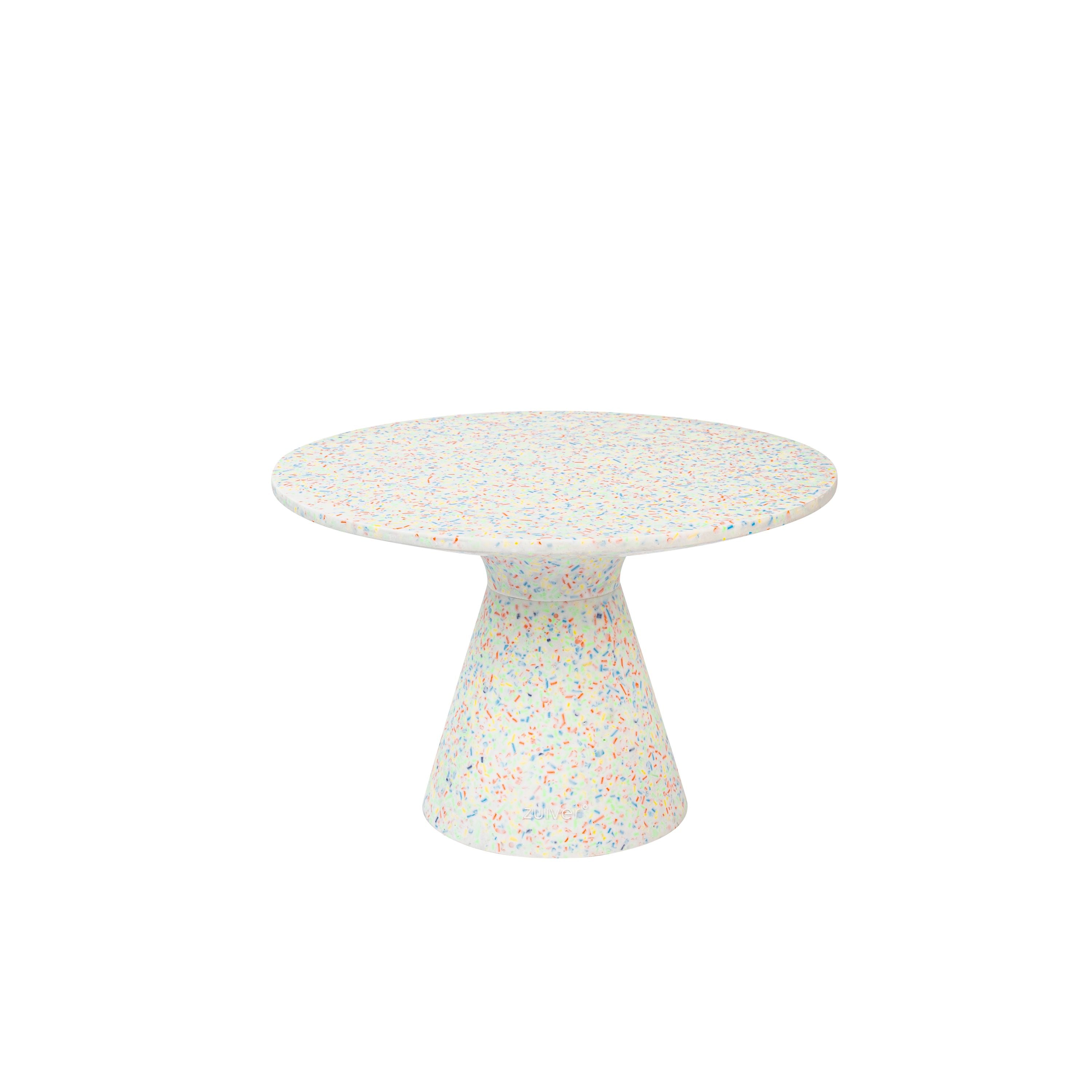Zuiver Victoria Salontafel Gerecycled 50 cm Gerecycled Plastic - Multi colour