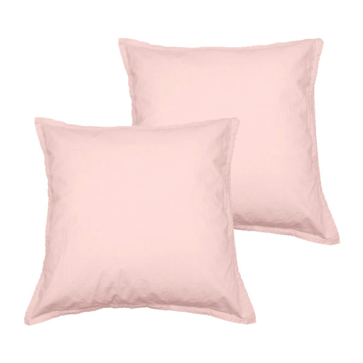 STUDIO - Lot de 2 taies d'oreiller en coton  poudre 65x65 cm