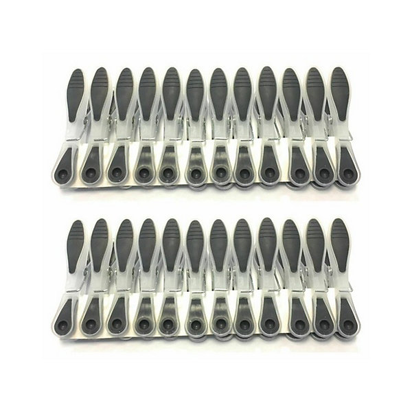 Lot de 120 pinces àlinge bimatières grises MSV