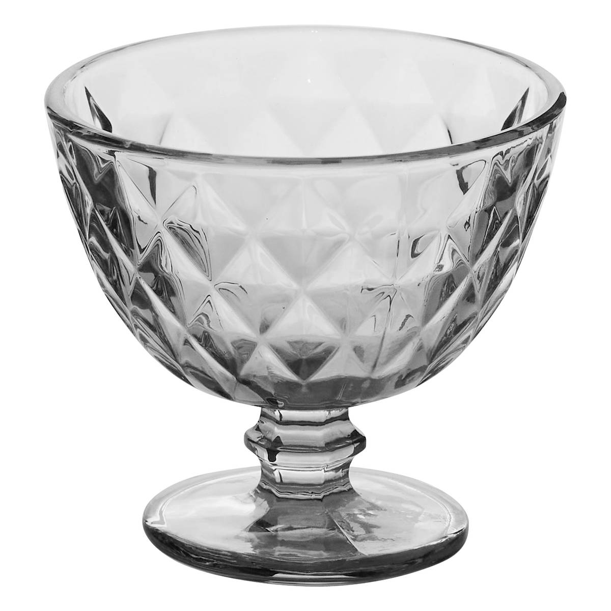 Ice cream bowl "Lea" Glass, 300 ml, Grey
