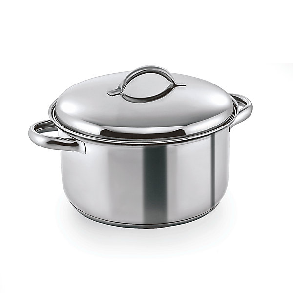 Casserole avec couvercle en Acier au nickel-chrome 6 L H 135 mm Diamètre 240 mm 1 Was Germany