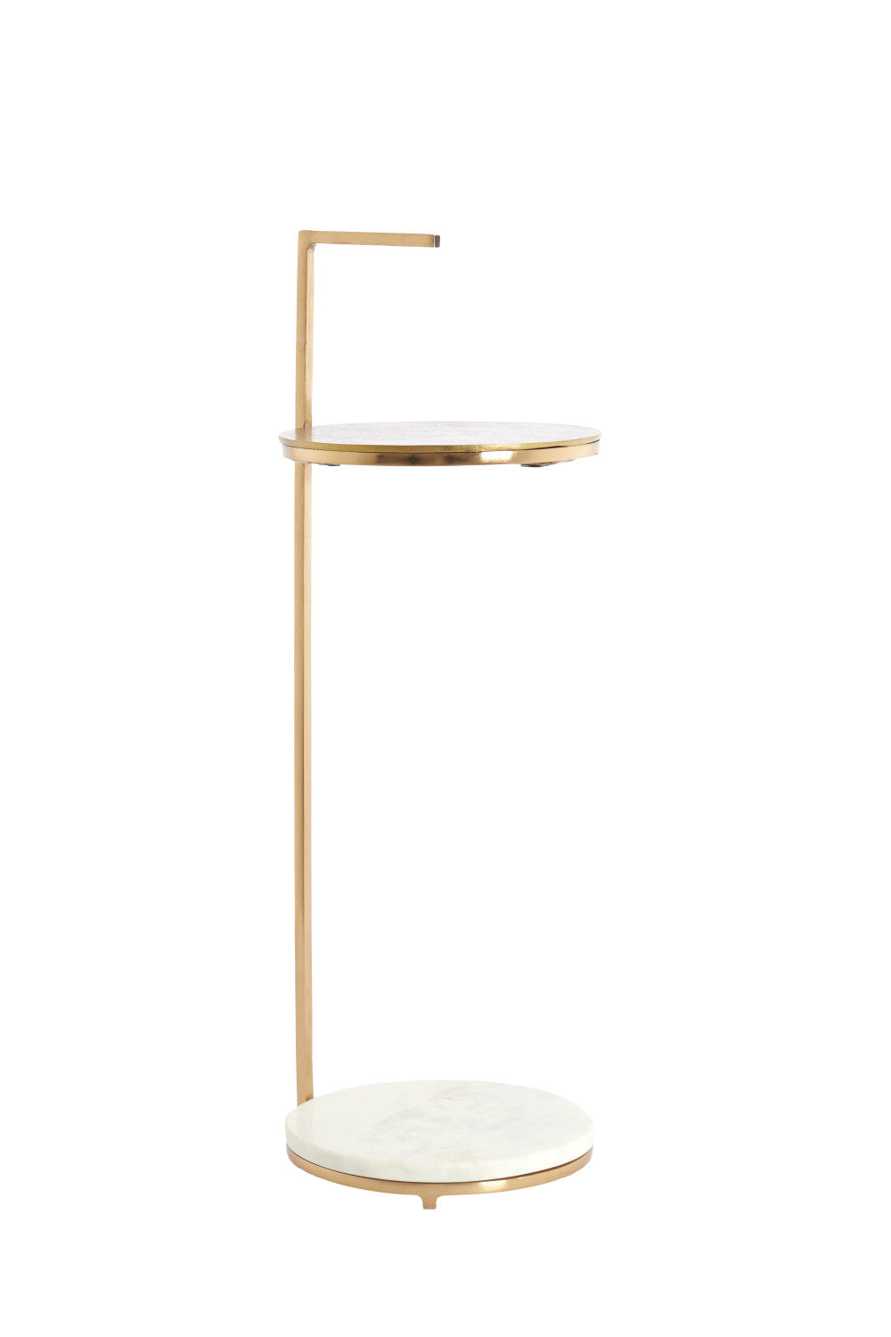 Light & Living bijzettafel LEDA - Ø26x76 cm - wit