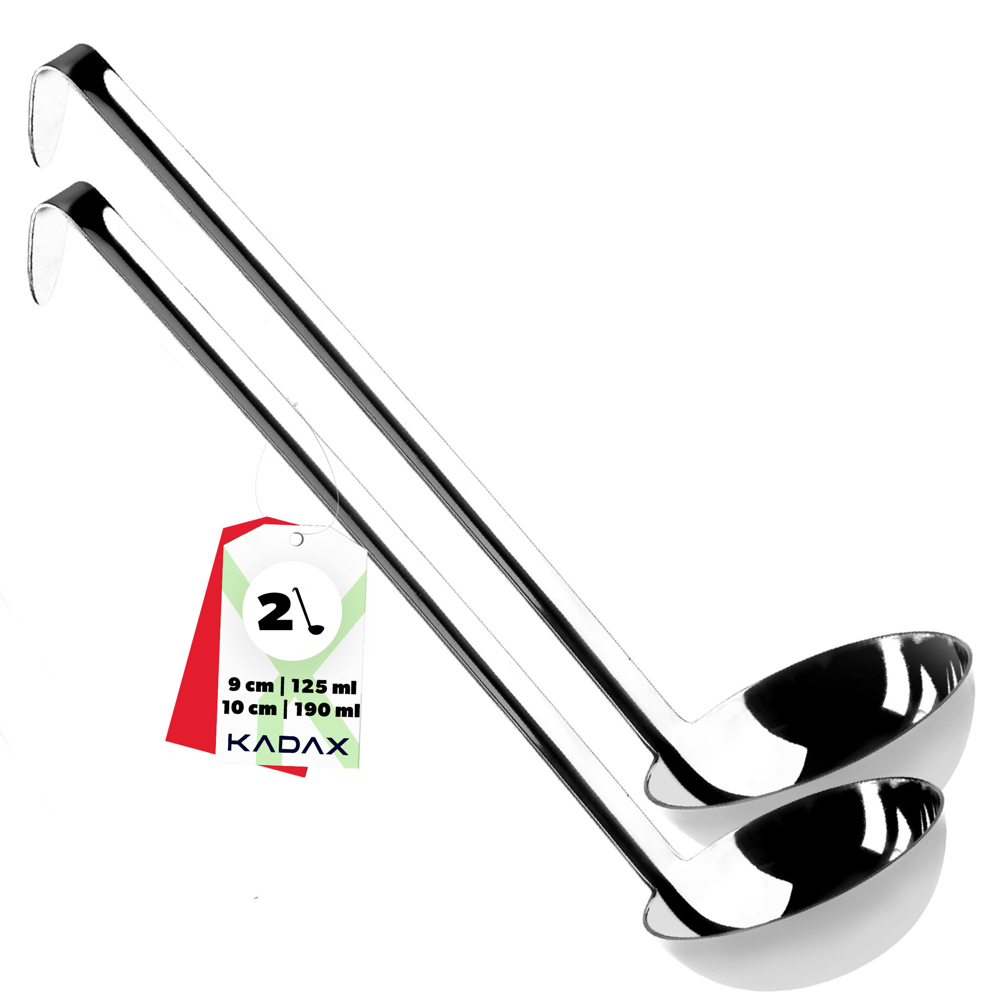 Kadax Łyżka Chochla Nabierka Do Zupy Zestaw 9 10cm
