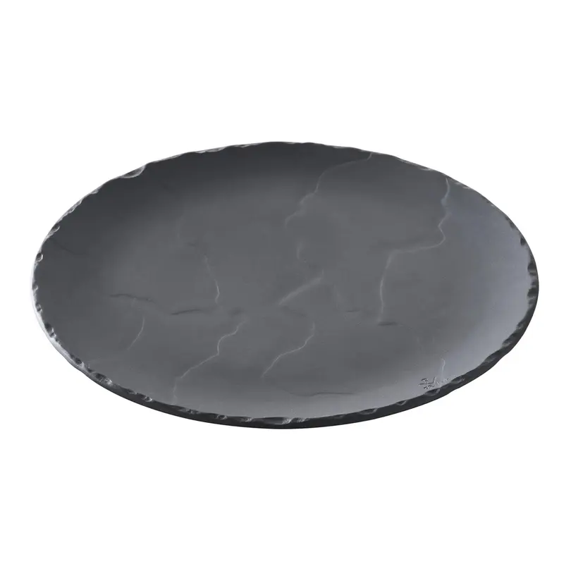 Flacher Teller Slate