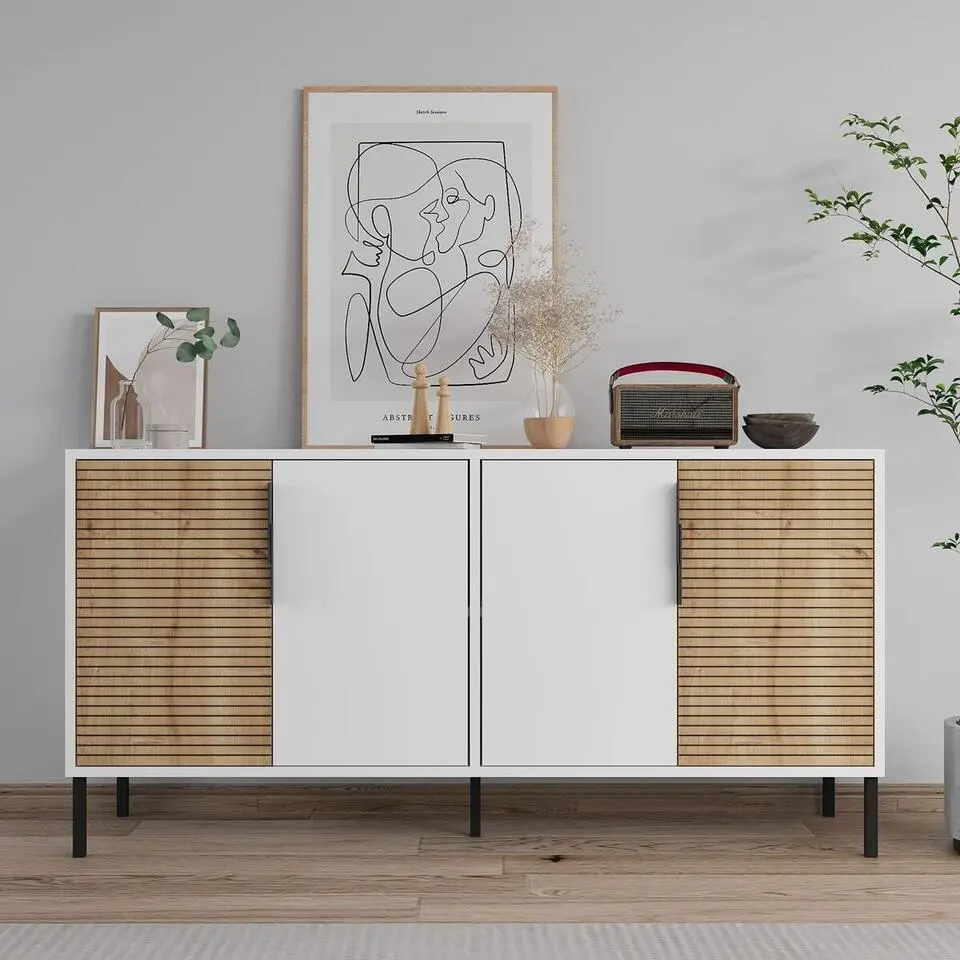 CALICOSY - ZERRA Dressoir - Transparant - 36x150x75 cm