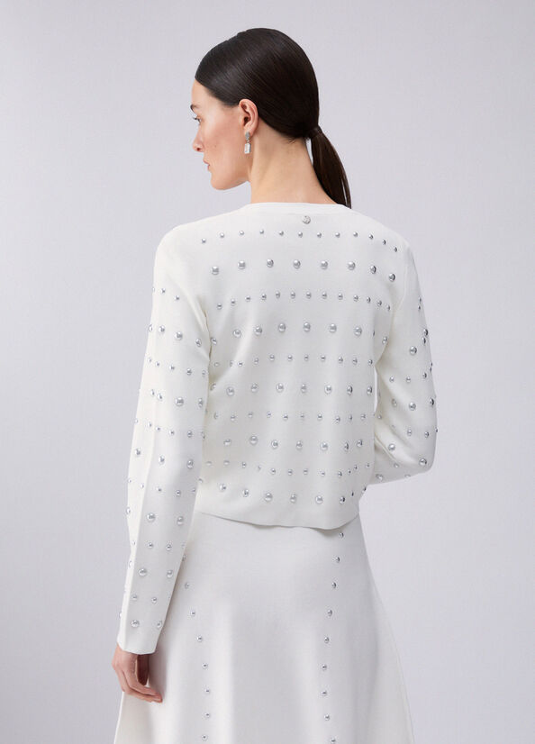 Cardigan con borchie