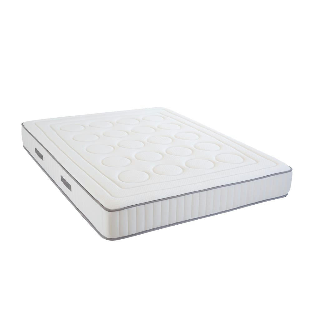 CRISTAL - Ensemble  180x200  Matelas + Sommier Métal + Accessoires