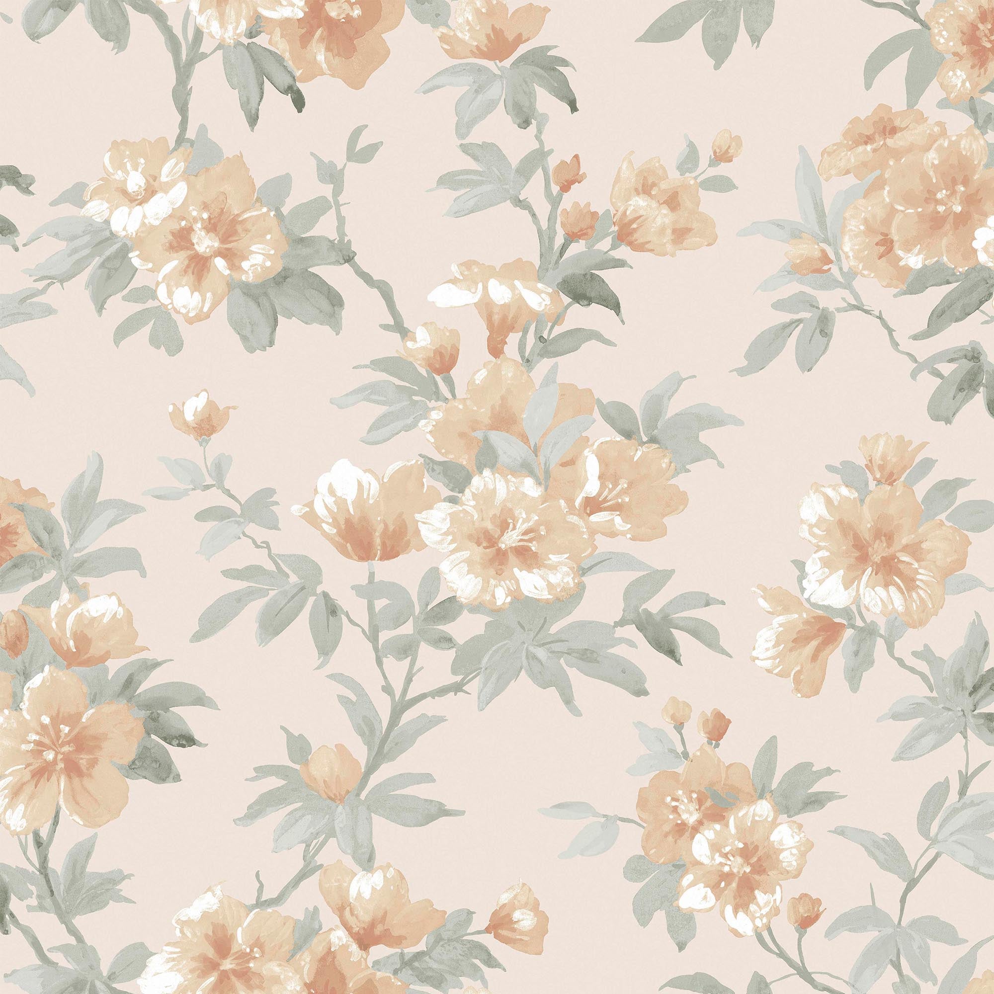 Laura Ashley Vliesbehang - Rosamund Oranje
