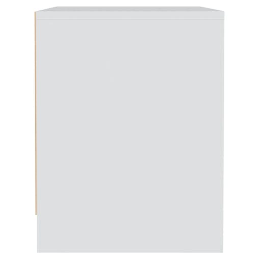 NNEVL Bedside Cabinets 2 pcs White 45x34x44.5 cm Chipboard