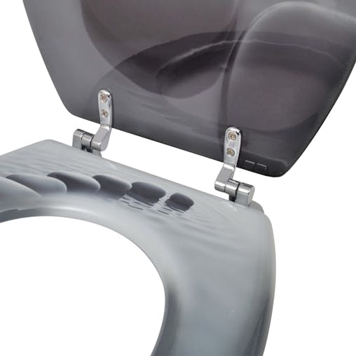 NNEVL WC Toilet Seat MDF Lid Stones