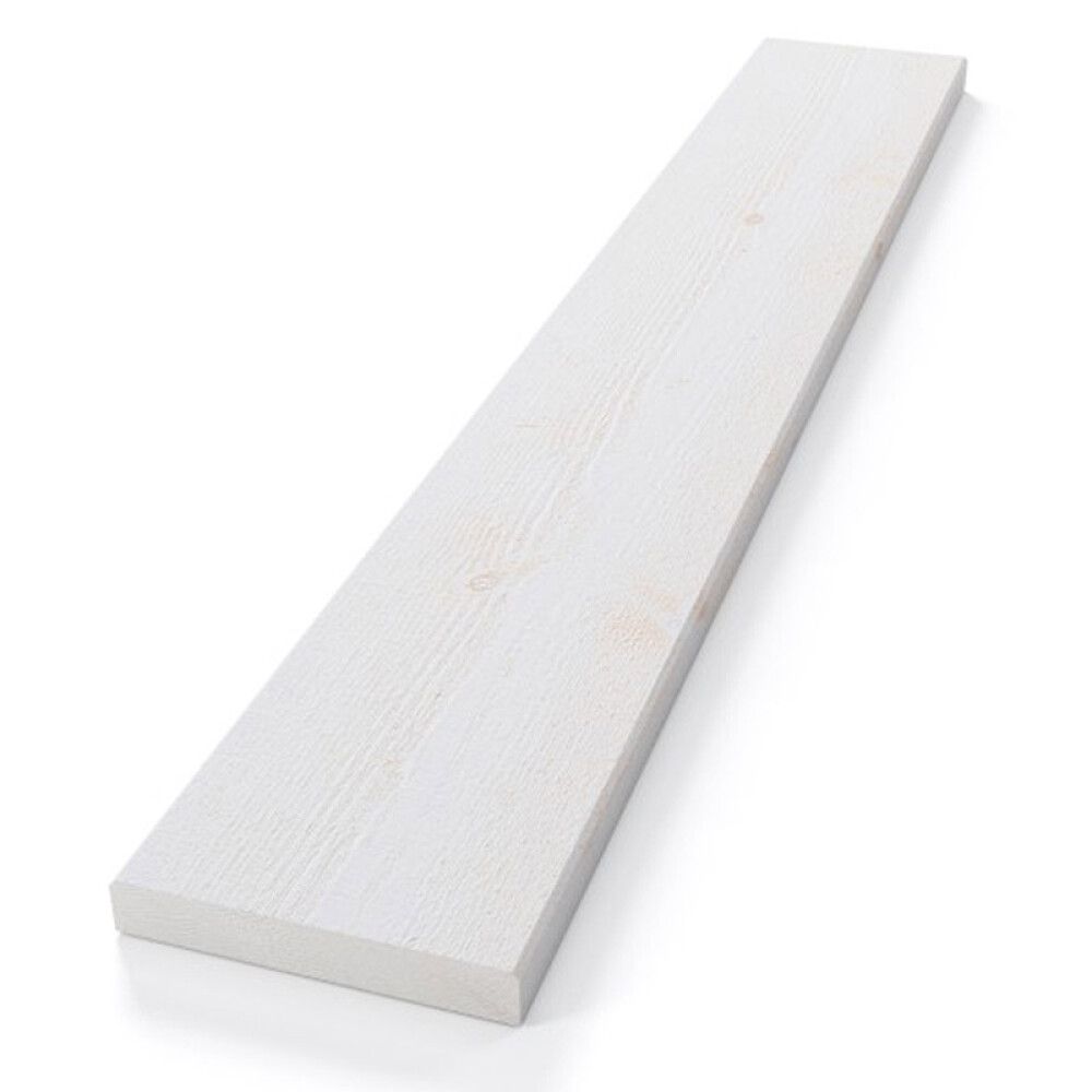 KLEDNING SCA 19X123X4800 MM REKT GRAN GRUNNET HVIT