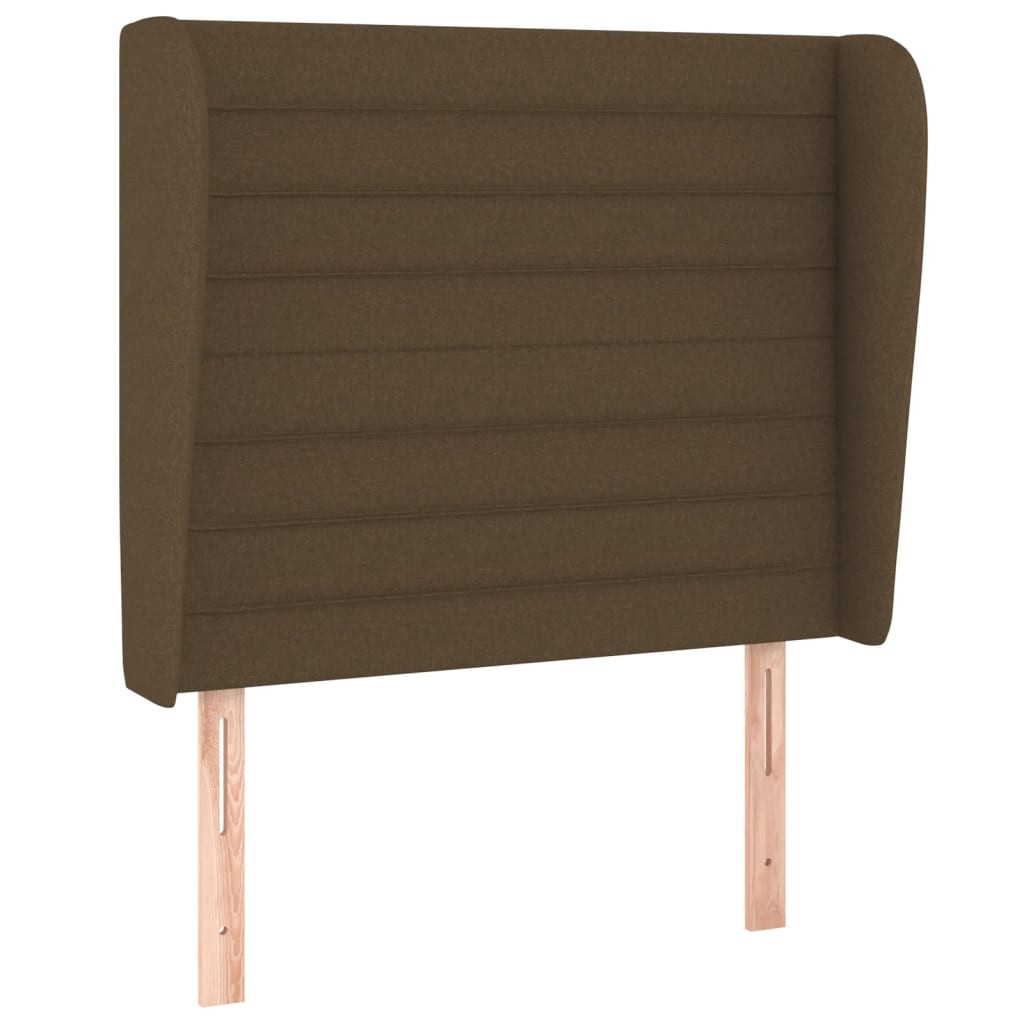 VidaXL wezgłowie Brąz 93 x 23 x 118/128 cm Tkanina