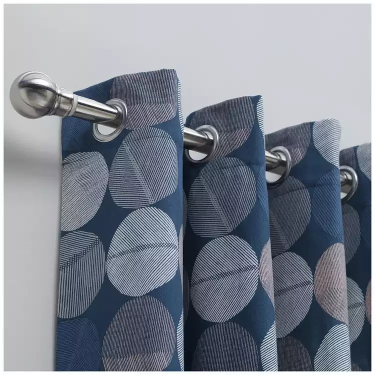 Habitat Skandi Spot Eyelet Curtains - Multi - 117x137cm
