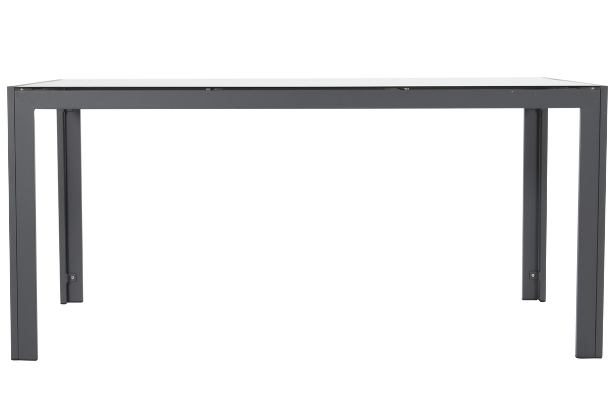 Hartman Tuintafel Palermo - Antraciet Glas/Aluminium - 160x90x73cm