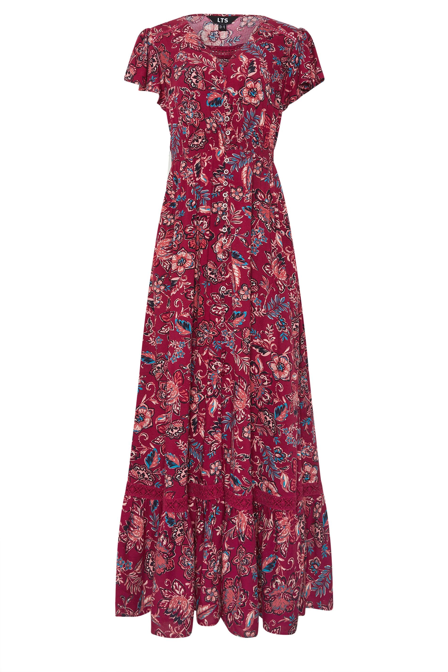 Long Tall Sally Tall Floral Button Maxi Dress
