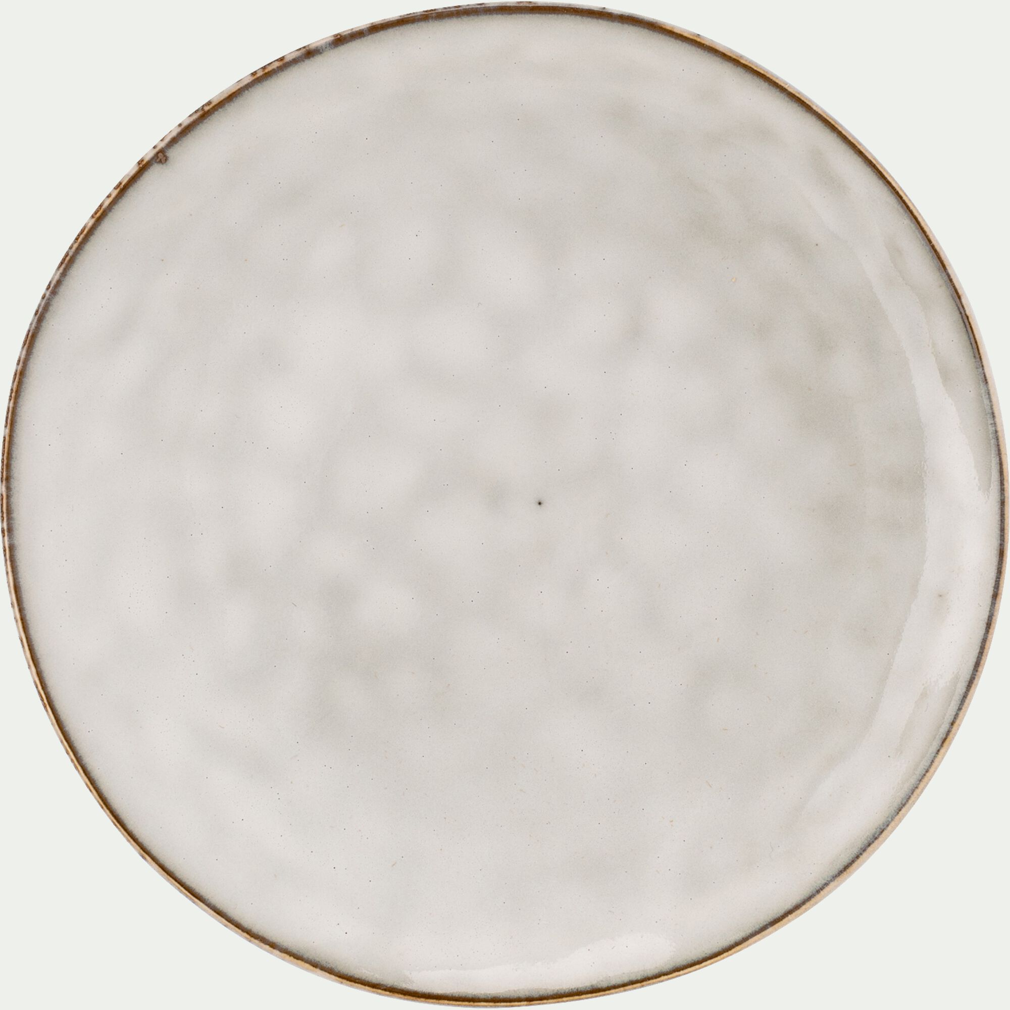 EDEN - Assiette à dessert en grès D20,5cm - beige roucas